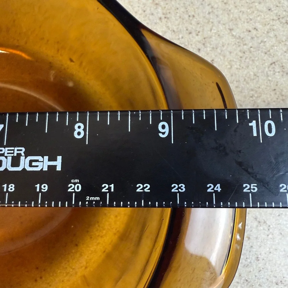 VTG Anchor Hocking Fire-King‎ Amber Glass Casserole Dish with Lid Oven-Proof USA